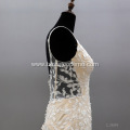 Sleeveless backless lace Crystal bridal wedding dress oem